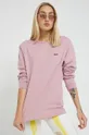 ροζ Βαμβακερή μπλούζα με μακριά μανίκια Vans