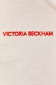 Бавовняний лонгслів Victoria Beckham 1322JTS003823A бежевий