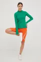 zelena Majica z dolgimi rokavi za vadbo adidas by Stella McCartney Ženski