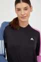 μαύρο Μακρυμάνικο μπλουζάκι για τρέξιμο adidas Performance Own the Run