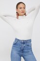 Tommy Hilfiger longsleeve z elastanem biały WW0WW36149.9BYY