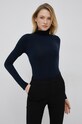 Tričko s dlouhým rukávem Tommy Hilfiger námořnická modř WW0WW36138.9BYY
