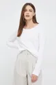 λευκό Βαμβακερή μπλούζα με μακριά μανίκια GAP Γυναικεία