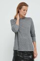United Colors of Benetton longsleeve z elastanem szary 3JLVD102E.907