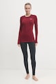 Функциональный лонгслив Salewa Cristallo 00.0000028206 бордо AW25