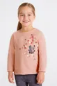 ružová Detská bavlnená košeľa s dlhým rukávom Mayoral (2-pak) Dievčenský