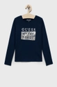 granatowy Guess longsleeve dziecięcy Dziewczęcy