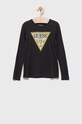 Guess longsleeve dziecięcy aplikacja czarny J2YI50.K6YW1