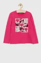 ροζ Παιδικό βαμβακερό μακρυμάνικο United Colors of Benetton Για κορίτσια