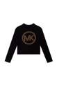 czarny Michael Kors longsleeve dziecięcy Dziewczęcy