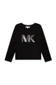 crna Dječja pamučna majica dugih rukava Michael Kors Za djevojčice