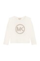 Michael Kors longsleeve din bumbac pentru copii imprimeu alb R15122.156