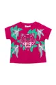 fuchsiová Dětské bavlněné tričko Kenzo Kids Dívčí
