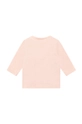 Kenzo Kids longsleeve bawełniany dziecięcy różowy