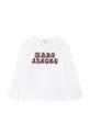 biały Marc Jacobs longsleeve bawełniany dziecięcy Dziewczęcy