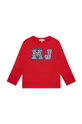 červená Detská bavlnená košeľa s dlhým rukávom Marc Jacobs Dievčenský