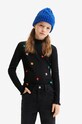Desigual longsleeve bawełniany aplikacja czarny 22WGTK18