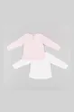 Majica z dolgimi rokavi za dojenčka zippy 2-pack roza