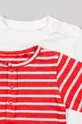 crvena Dječja pamučna majica dugih rukava zippy