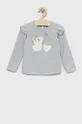 sivá Tričko s dlhým rukávom pre bábätká Birba&Trybeyond Dievčenský