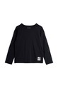 Mini Rodini longsleeve dziecięcy z elastanem czarny 1000007899