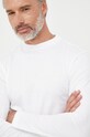 Bavlnené tričko s dlhým rukávom Calvin Klein biela K10K109735.9BYY
