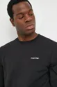 μαύρο Βαμβακερή μπλούζα με μακριά μανίκια Calvin Klein