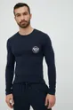 mornarsko modra Majica z dolgimi rokavi lounge Emporio Armani Underwear Moški