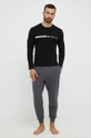 Longsleeve Emporio Armani Underwear μαύρο