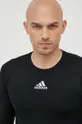 čierna Tréningové tričko s dlhým rukávom adidas Performance