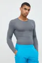 sivá Tréningové tričko s dlhým rukávom Reebok Workout Ready Pánsky