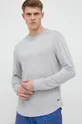 sivá Tréningové tričko s dlhým rukávom Reebok