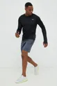 Μακρυμάνικο μπλουζάκι για τρέξιμο Reebok μαύρο