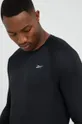 μαύρο Μακρυμάνικο μπλουζάκι για τρέξιμο Reebok