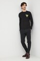 Tričko s dlouhým rukávem Guess M2BI42.J1314 černá AW22