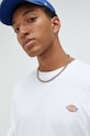 Dickies longsleeve din bumbac alb DK0A4Y4RWHX1