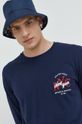 námořnická modř Bavlněné tričko s dlouhým rukávem Produkt by Jack & Jones