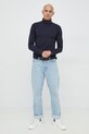 Tommy Hilfiger longsleeve MW0MW28787.9BYY granatowy AW22