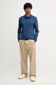 BOSS longsleeve bawełniany 50468392 niebieski AA00
