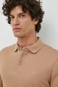 BOSS longsleeve bawełniany Pado 30 beżowy 50468392