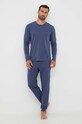 Μακρυμάνικο lounge BOSS 50480541 μπλε AW23