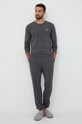BOSS longsleeve lounge 50480541 szary AW23
