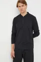 μαύρο Βαμβακερή μπλούζα με μακριά μανίκια Trussardi