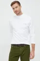 Tričko s dlhým rukávom Calvin Klein biela