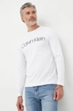 biały Calvin Klein longsleeve bawełniany