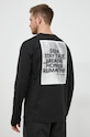 Βαμβακερή μπλούζα με μακριά μανίκια Calvin Klein Jeans μαύρο J30J321718.9BYY