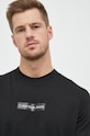 Βαμβακερή μπλούζα με μακριά μανίκια Calvin Klein Jeans J30J321718.9BYY μαύρο