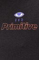 Βαμβακερή μπλούζα με μακριά μανίκια Primitive μαύρο papfa2215.blk