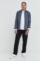 Jack & Jones longsleeve bawełniany JCOAIR 12213539.White biały AW22