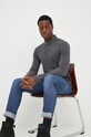 Βαμβακερή μπλούζα με μακριά μανίκια Polo Ralph Lauren 710681126074 γκρί AW22